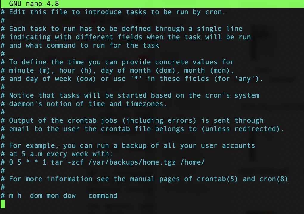 Crontab intro